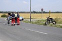 Schwerer Krad Pkw Unfall Koeln Porz Libur Liburer Landstr (Krad Fahrer nach Tagen verstorben) P034